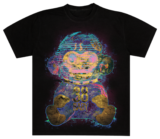 38 BABY MONKEY - Black Tee