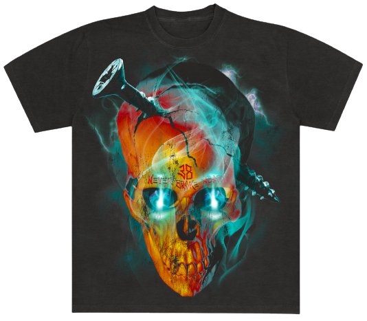 NBA SKULL - Black Tee